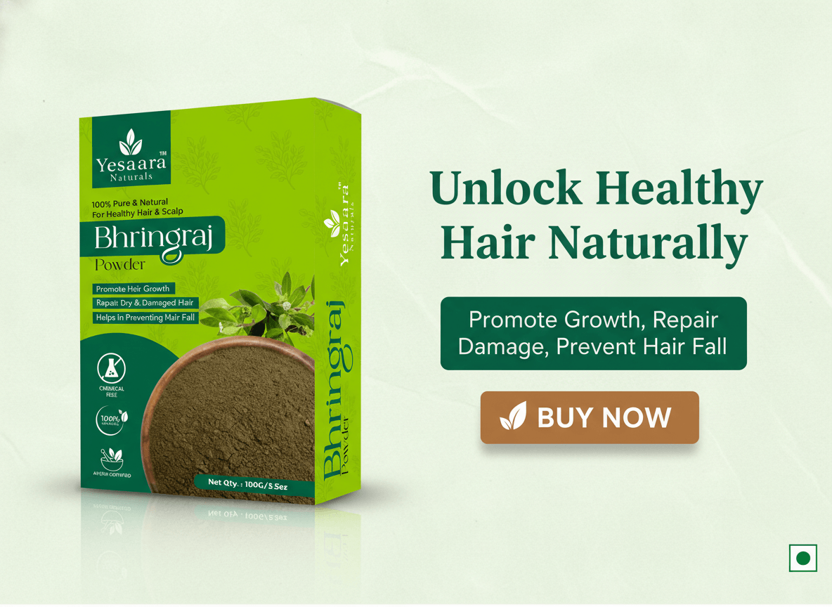 Bhringraj Powder 100g – Pure Natural Hair Care Powder