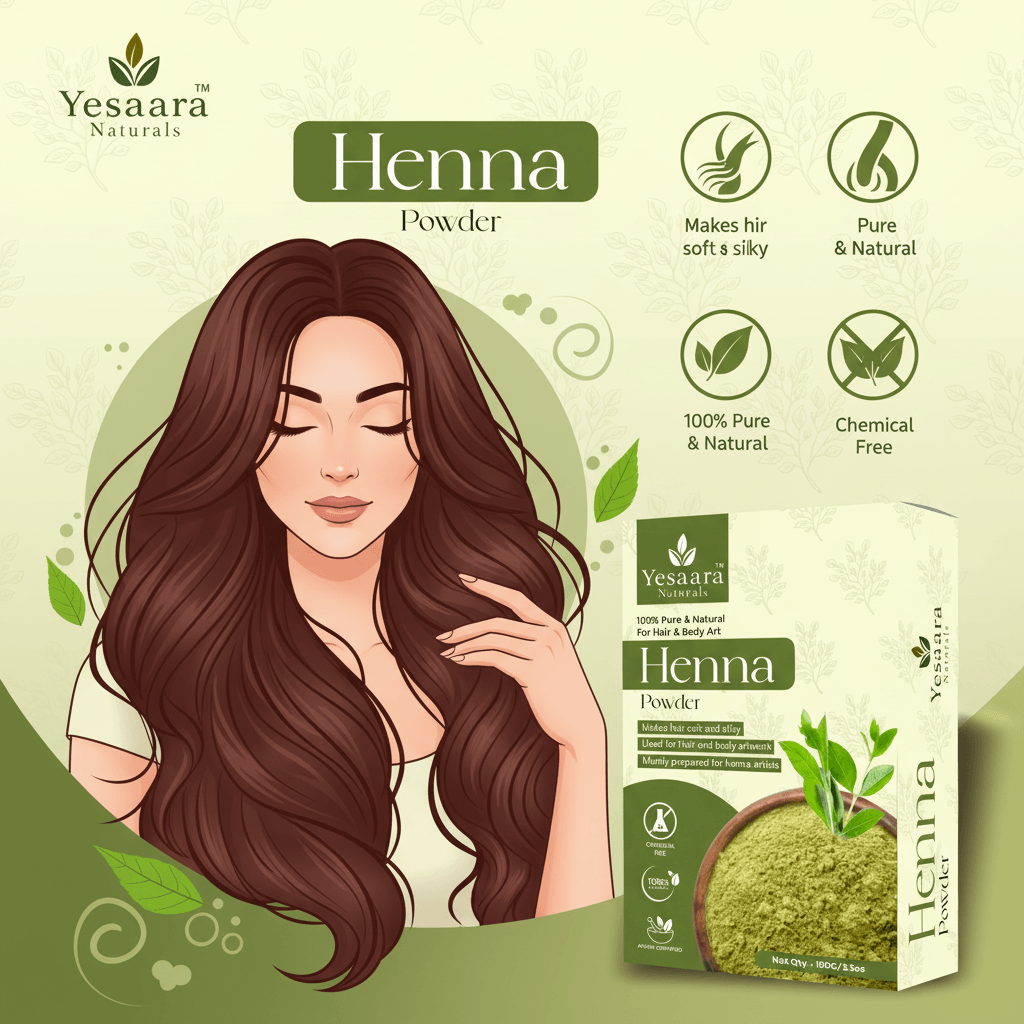 Henna Powder 100g – Triple Filtered for Hair & Body Art