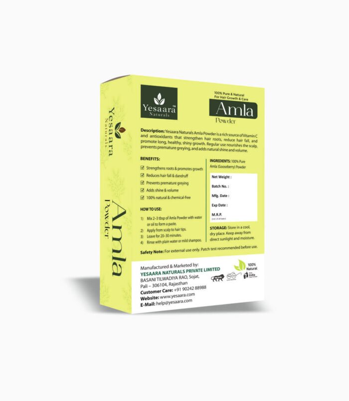amla powder back image box amla powder back image box