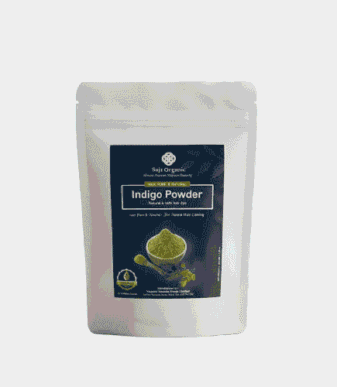 Indigo powder for hair 100gm pure natural herbal hair dye for black color and grey coverage