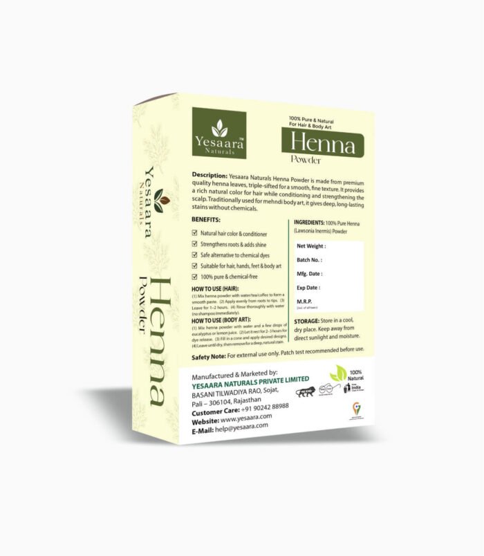 henna powder back image henna powder back image