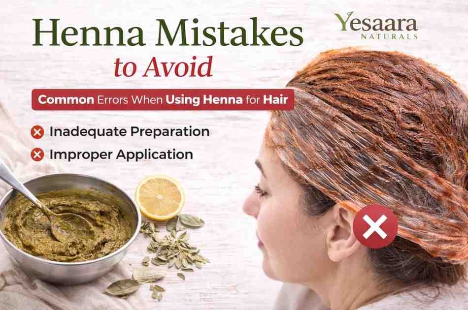 Common henna mistakes to avoid while applying henna on hair