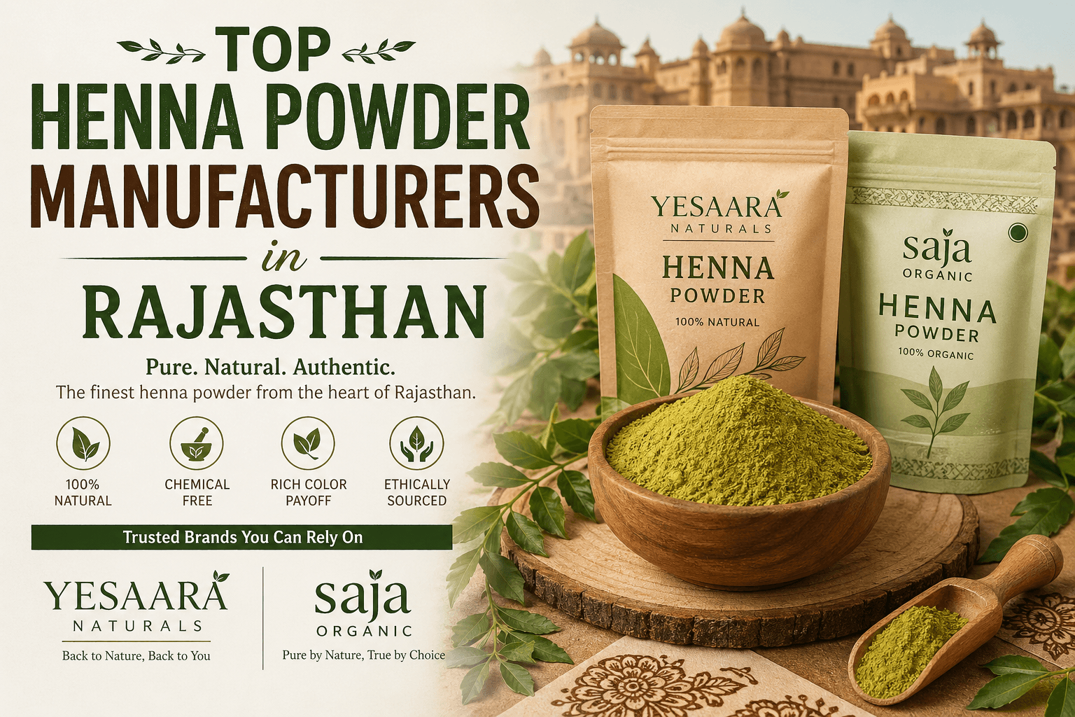 Top Henna Powder Manufacturers in Rajasthan